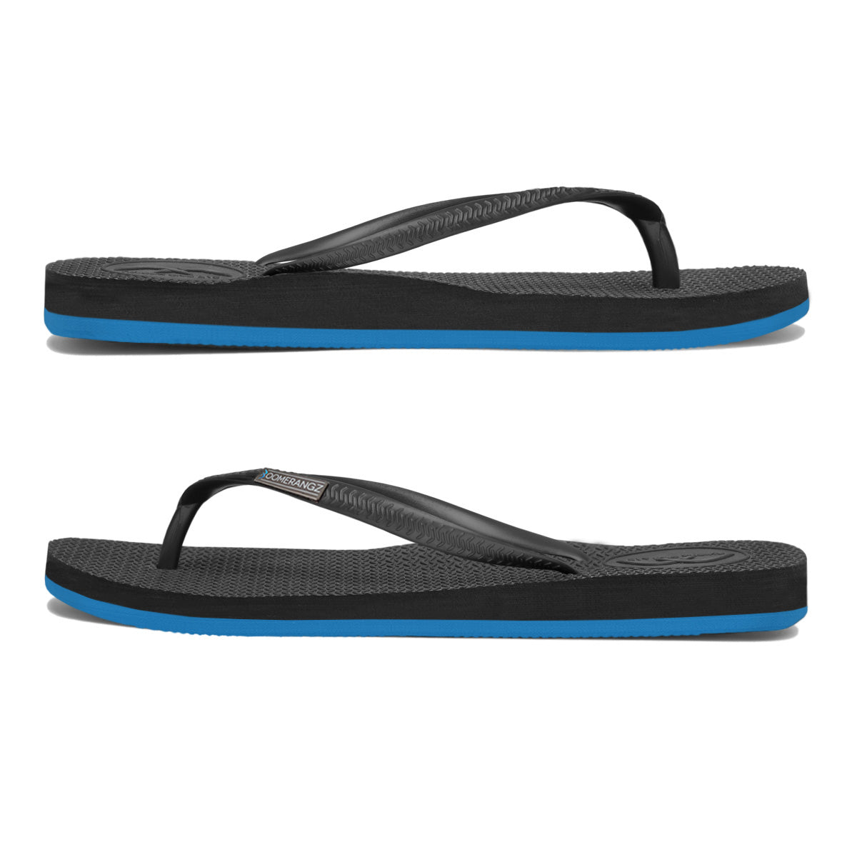 Slim Black/Blue Flip-Flops