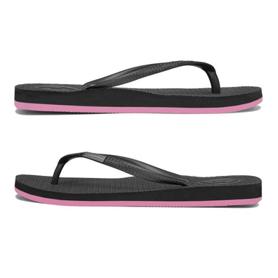 Slim Black/Pink Flip-Flops