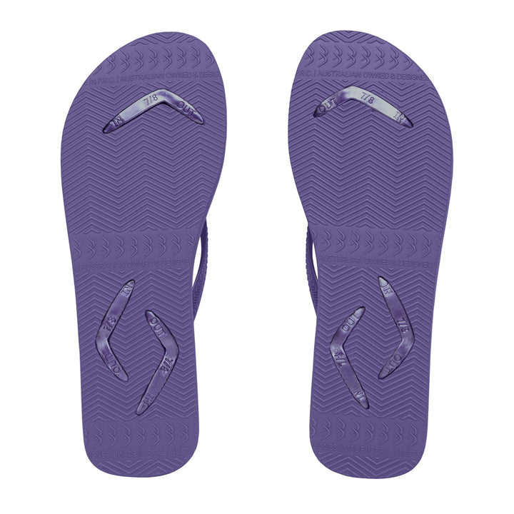 ◆PAES◆ Flip flops purple Slim Purple Flip-Flops – Boomerangz Canada