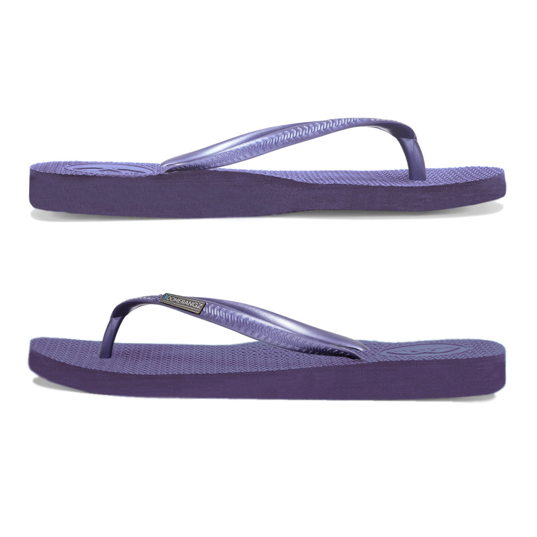 ◆PAES◆ Flip flops purple Slim Purple Flip-Flops – Boomerangz Canada